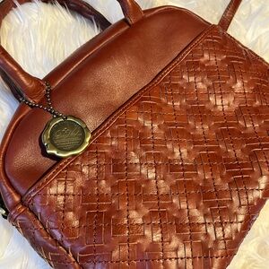 Patricia Nash Woven Leather Satchel